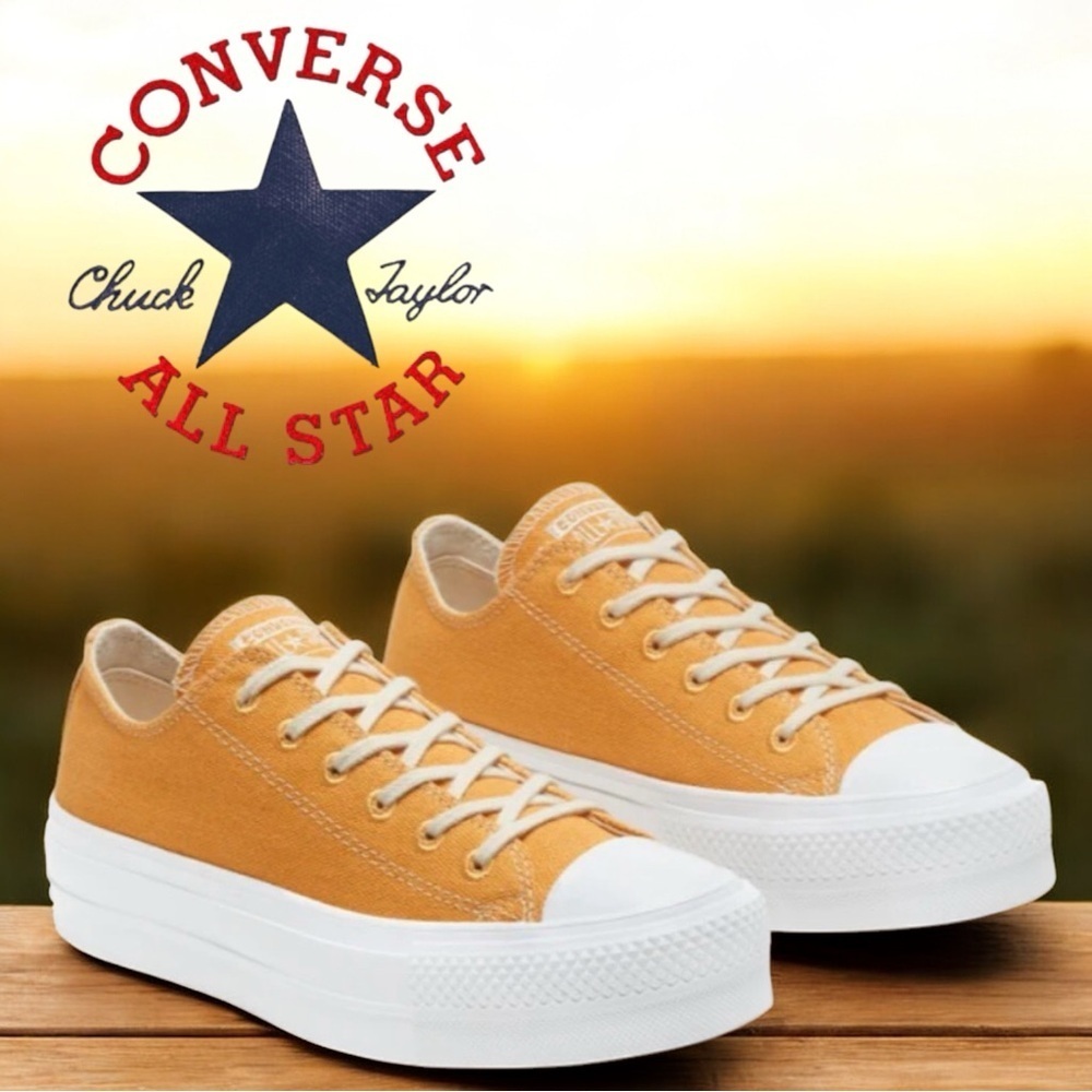 Converse Chuck Taylor All Star RENEW Platform Low Sunflower Gold Women’s 8